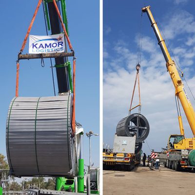 Delivering high voltage cable drums - Kamor Logistics