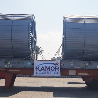 Delivering high voltage cable drums - Kamor Logistics
